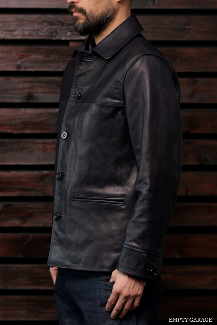 FindersKeepers　FK-CAR COAT　Horse Hide Navy　カーコート　馬革　ホースハイド