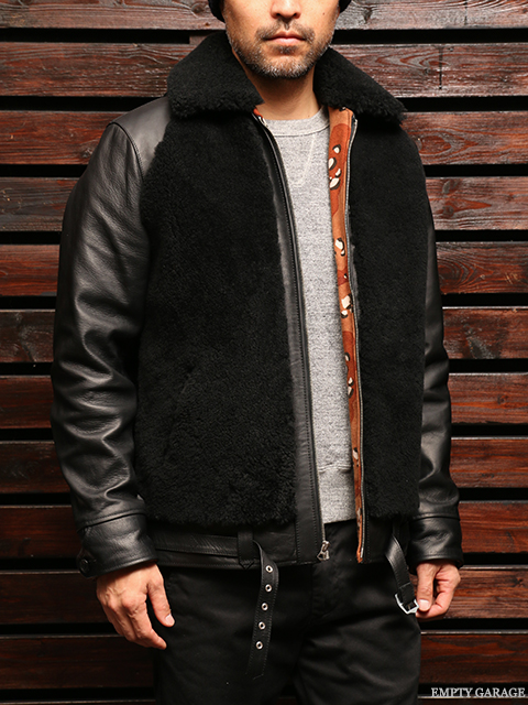 FindersKeepers FK-GRIZZLY JACKET BLACK HORSEHIDE x SHEEPSKIN