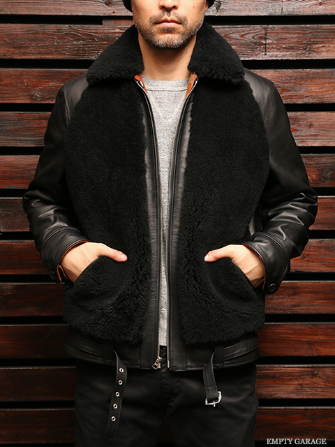 FindersKeepers FK-GRIZZLY JACKET BLACK HORSEHIDE x SHEEPSKIN