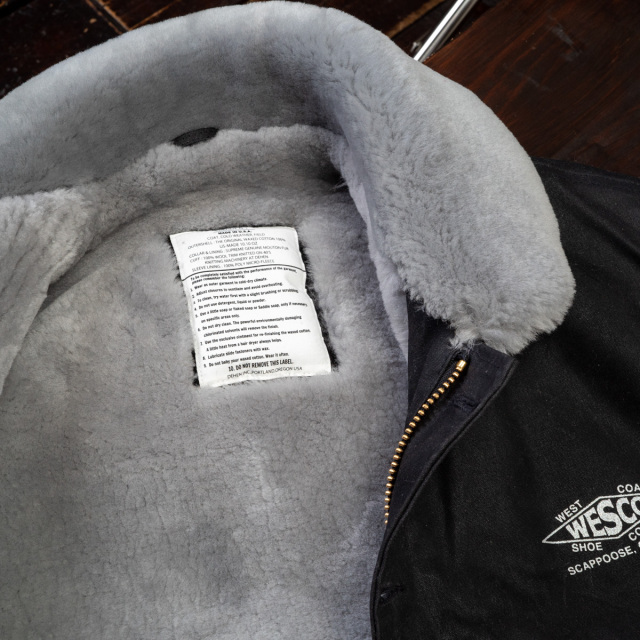 WESCO × DEHEN N-1 JACKET Black & Silver Sheep Skin Mouton ［ウエスコ］