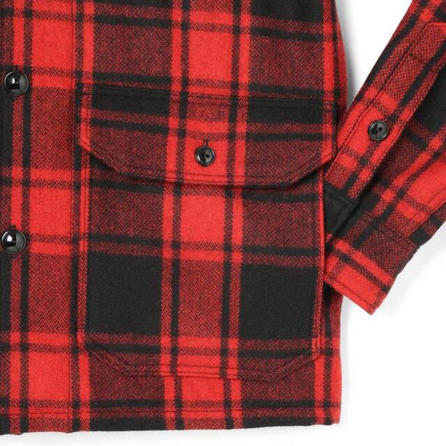 STEVENSON OVERALL Co. Woodlander - WL1 Wool Hunting Shirt Red Plaid