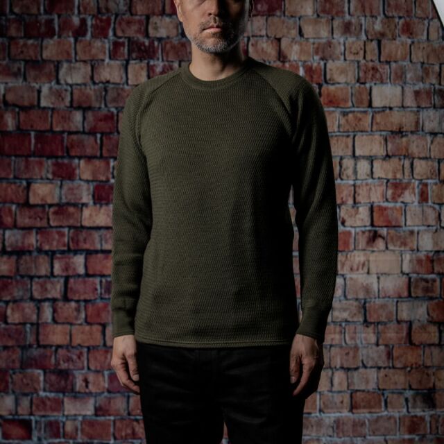 STEVENSON OVERALL Co. Wool Thermal Long Sleeve - WL Merino Wool (Olive)