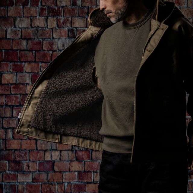 STEVENSON OVERALL Co. Navigateur - NG1 HOODED DECK JACKET Olive