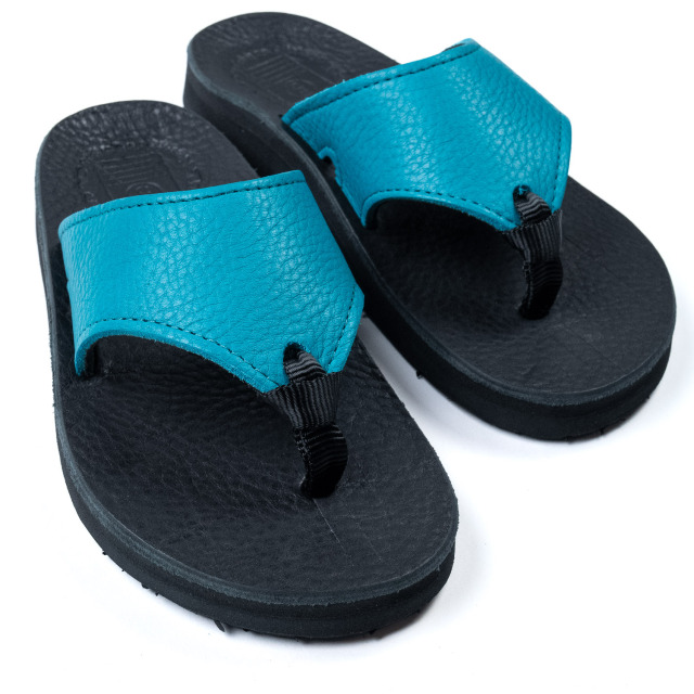 The Sandalman 501 ターコイズブルー x ブラックブルハイド