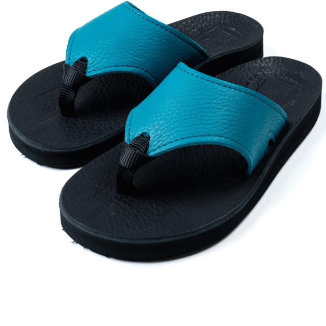 The Sandalman 501 ターコイズブルー x ブラックブルハイド