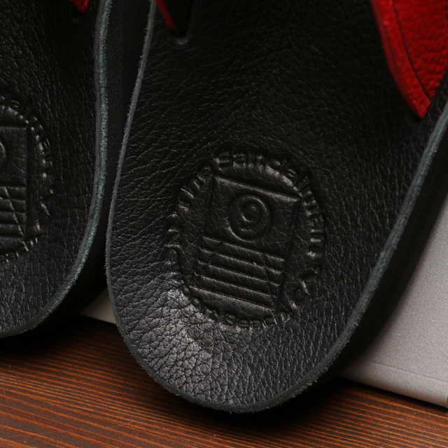 THE SANDALMAN サンダルマン 501 ビーチサンダル ブルハイド レッド ブラック