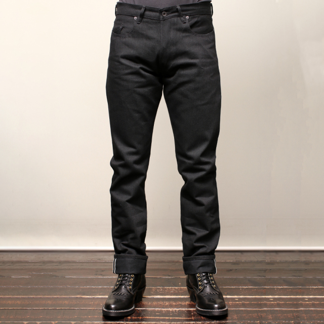 Stevenson Overall Co. Monterey - 110 SLIM TAPERED TAPERED LEG Black Denim Pants