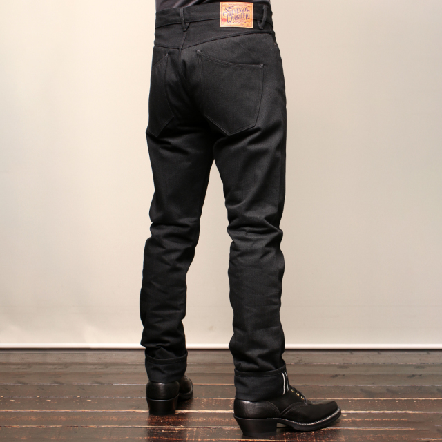 Stevenson Overall Co. Monterey - 110 SLIM TAPERED TAPERED LEG Black Denim Pants
