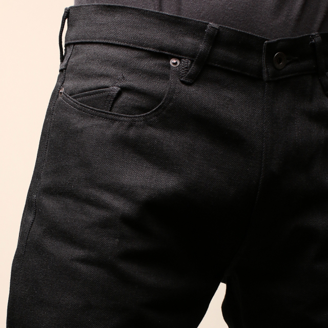 Stevenson Overall Co. Monterey - 110 SLIM TAPERED TAPERED LEG Black Denim Pants