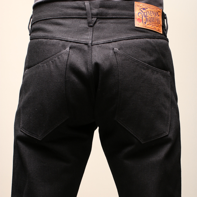 Stevenson Overall Co. Monterey - 110 SLIM TAPERED TAPERED LEG Black Denim Pants