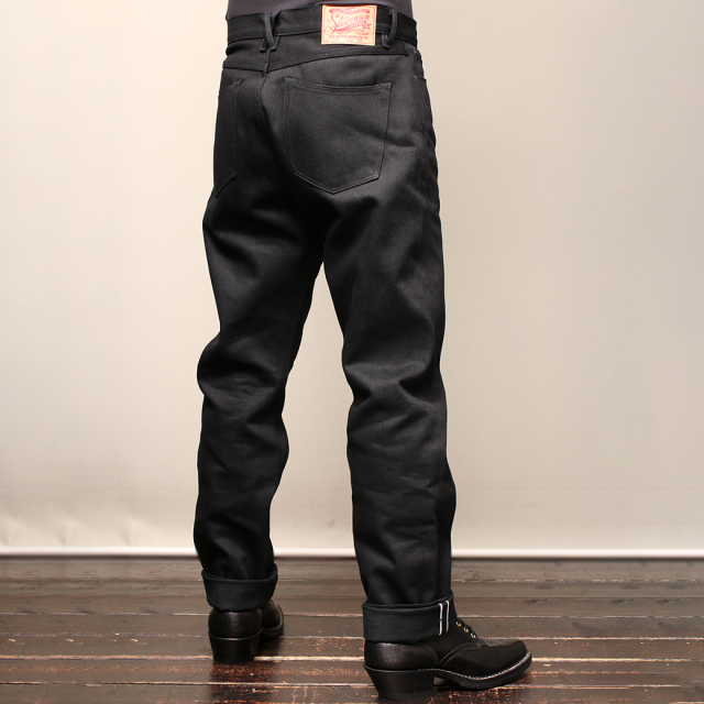 Stevenson Overall Co. Carmel - 220 REGULAR TAPERED LEG Black Denim Pants