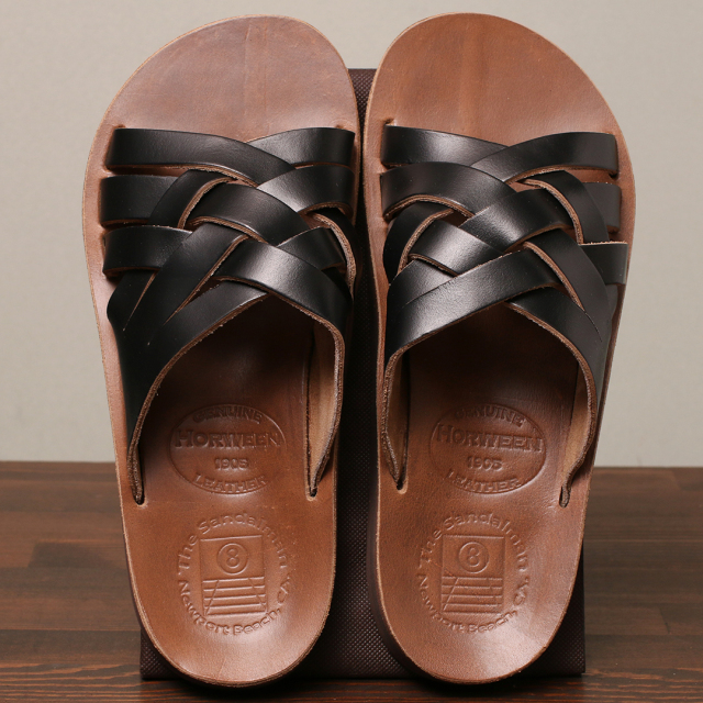 The Sandalman Weave Black x Tan Chromexcel サンダルマン ウェーブ クロムエキセルレザー