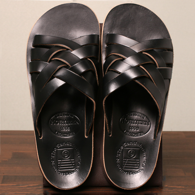 The Sandalman Weave Black x Tan Chromexcel サンダルマン ウェーブ クロムエキセルレザー