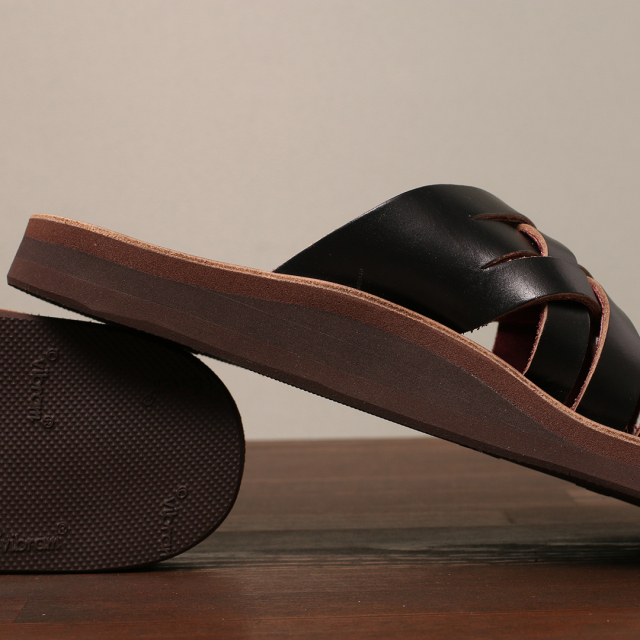 The Sandalman Weave Black x Tan Chromexcel サンダルマン ウェーブ クロムエキセルレザー