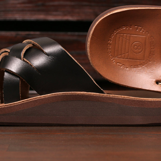 The Sandalman Weave Black x Tan Chromexcel サンダルマン ウェーブ クロムエキセルレザー