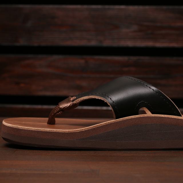 The Sandalman Weave Black x Tan Chromexcel サンダルマン ウェーブ クロムエキセルレザー