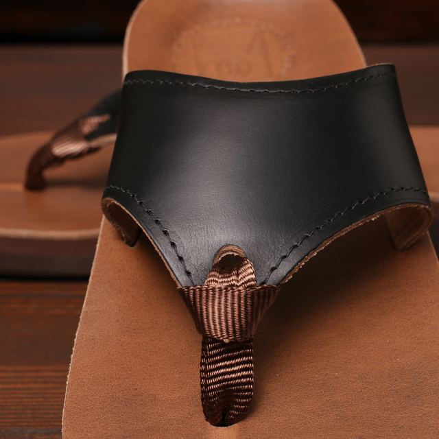 The Sandalman Weave Black x Tan Chromexcel サンダルマン ウェーブ クロムエキセルレザー