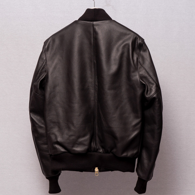 Vanson Special Custom Team Jacket Black ディアタンカウハイド