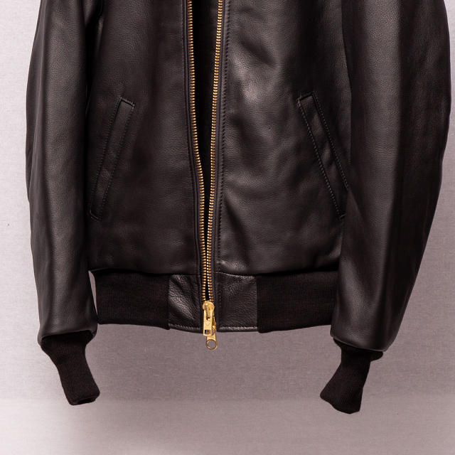 Vanson Special Custom Team Jacket Black ディアタンカウハイド