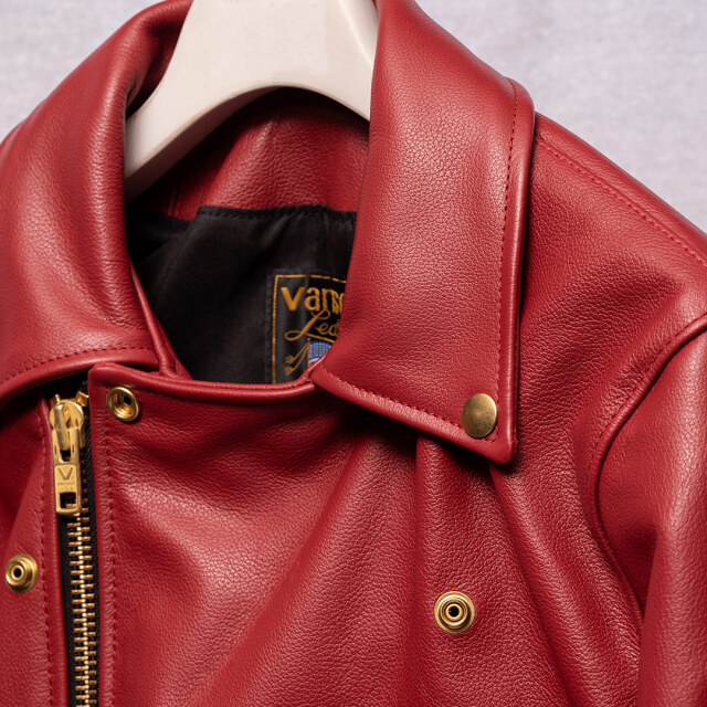 Vanson Special Custom Doulbe Riders Jacket Type 1 Red