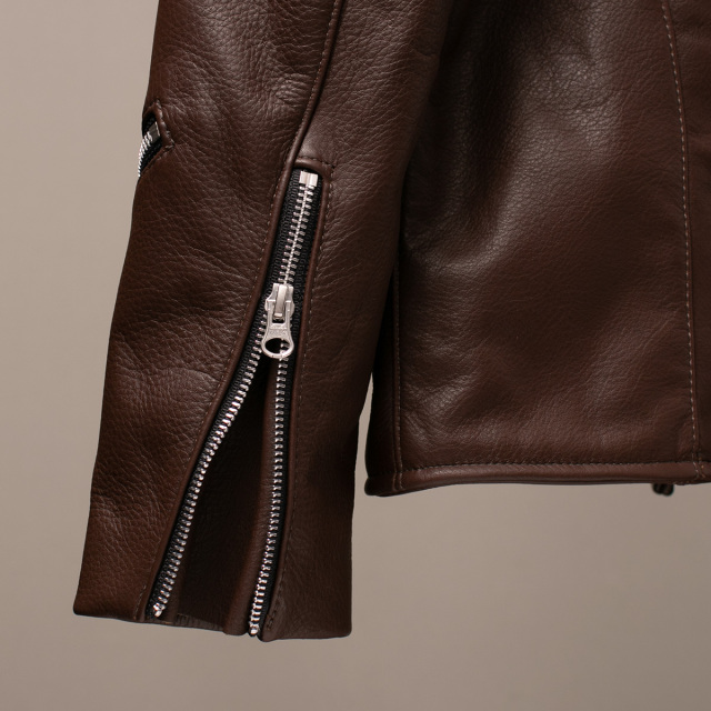 Vanson Special Custom Doulbe Riders Jacket Type 1 「グレインレザー」チョコレートブラウン　