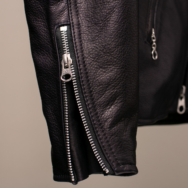 Vanson Special Custom Single Riders Jacket Type-2 「グレインレザー」ネイビー