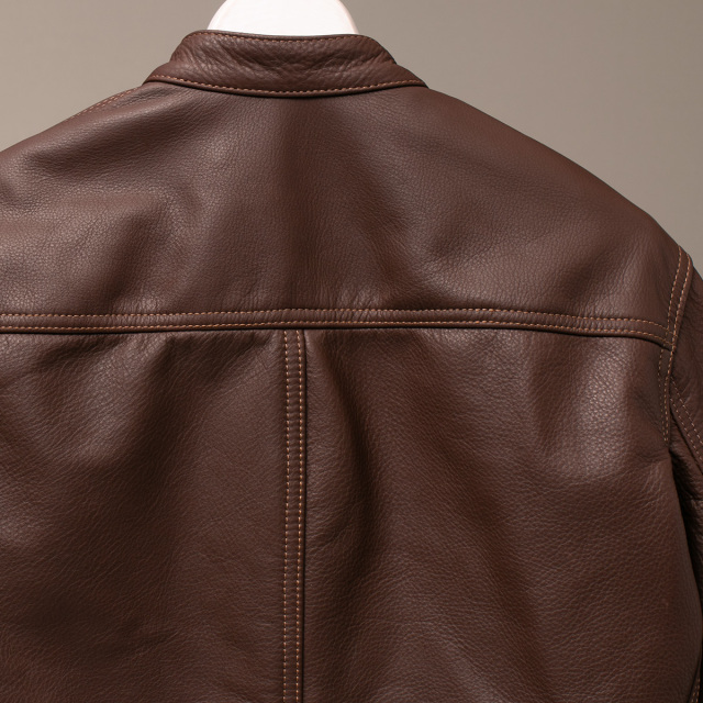 Vanson Special Custom Single Riders Jacket Type-4 「グレインレザー」チョコレートブラウン　