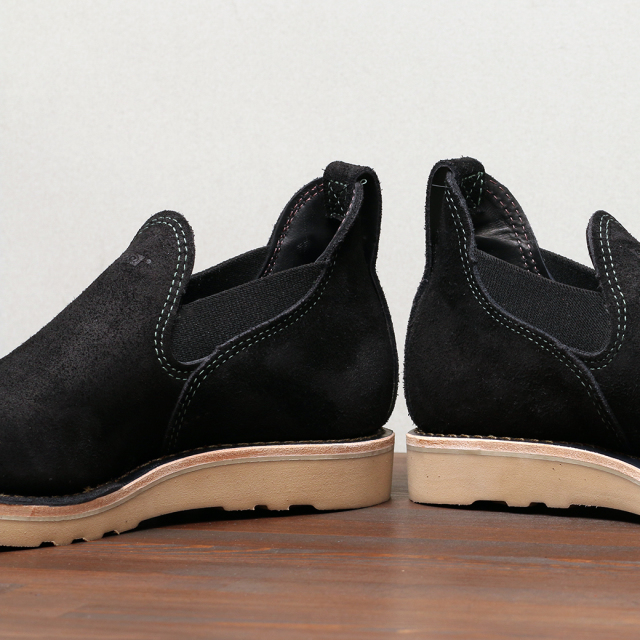 WESCO CUSTOM ROMEO Black Rough out カーキステッチ