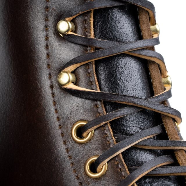 Alben ダークブラウン レザー レンジャーモック ホワイツ] WHITE'S BOOTS 375LTT-MV ファーマーランチャー 7丈