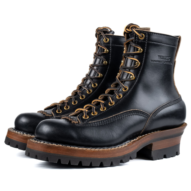 [ホワイツ] WHITE'S BOOTS 375LTT-V Smoke Jumper 7'' Black Chromexcel C461 Last Triple Sole/ Leather Lining