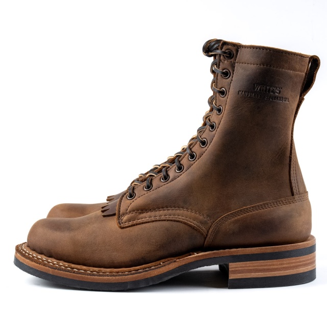 ホワイツブーツ　ディストレスト・ラフアウトソフトトゥ 9E ホワイツブーツ] WHITE'S BOOTS 375-C ディストレスド 700ソール