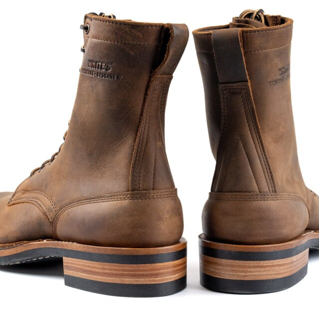 ホワイツブーツ　ディストレスト・ラフアウトソフトトゥ 9E WHITE'S BOOTS ROUGHOUT