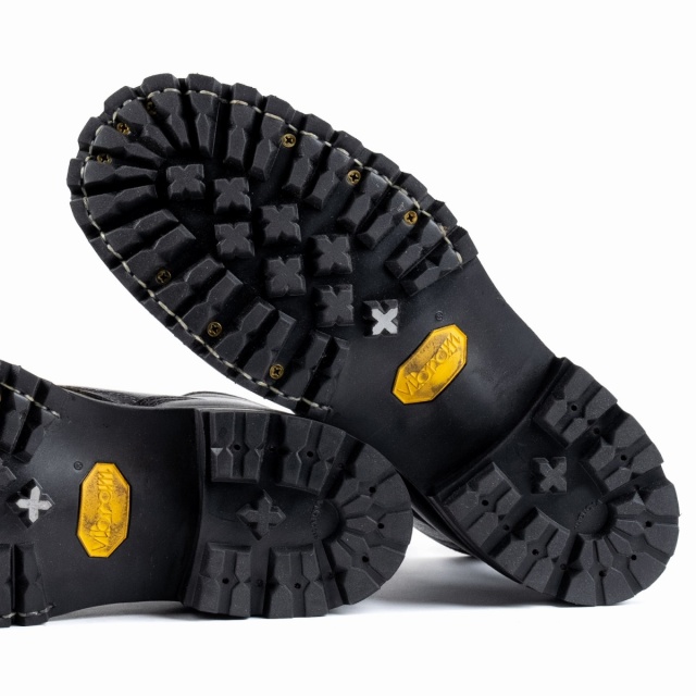 ホワイツブーツ] WHITE'S BOOTS 375-V Black Wax Flesh Block Heel