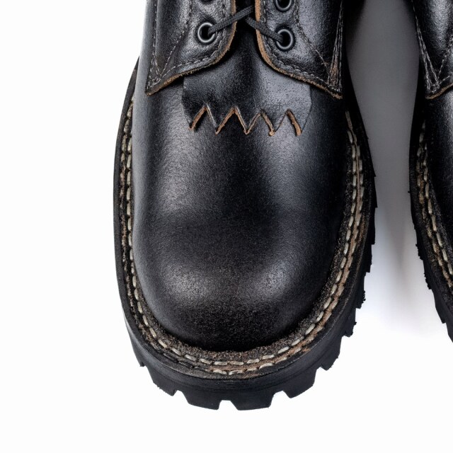 ホワイツブーツ] WHITE'S BOOTS 375-V Black Wax Flesh Block Heel