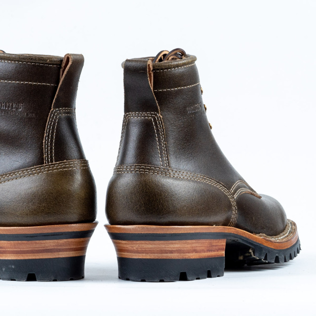 [ホワイツ] WHITE'S BOOTS 350V オリーブグリーン ワックスフレッシュレザー 55セミドレスラスト