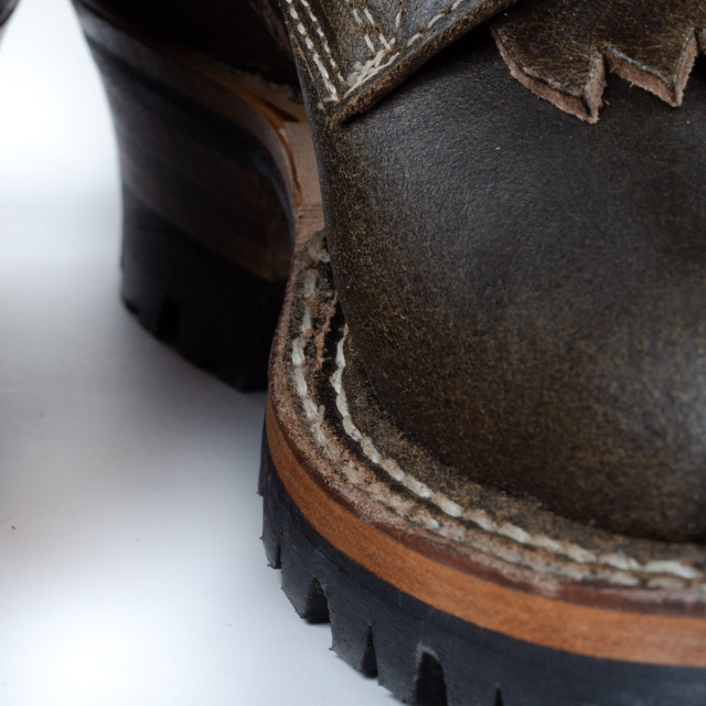 [ホワイツ] WHITE'S BOOTS 350V オリーブグリーン ワックスフレッシュレザー 55セミドレスラスト