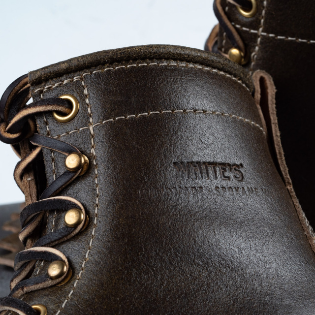 [ホワイツ] WHITE'S BOOTS 350V オリーブグリーン ワックスフレッシュレザー 55セミドレスラスト