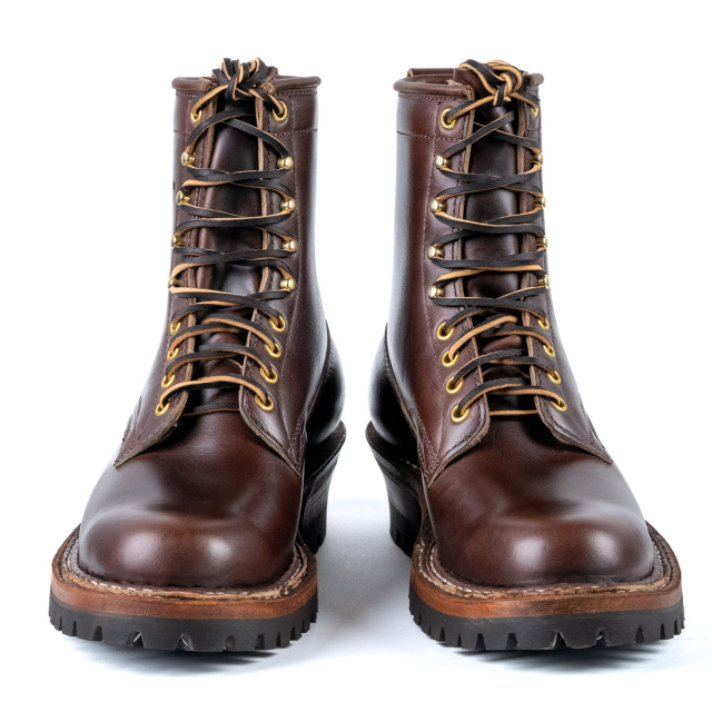 [ホワイツ] WHITE'S BOOTS 375V スモークジャンパー7丈 ブラウン クロムエキセルレザー セミドレス木型