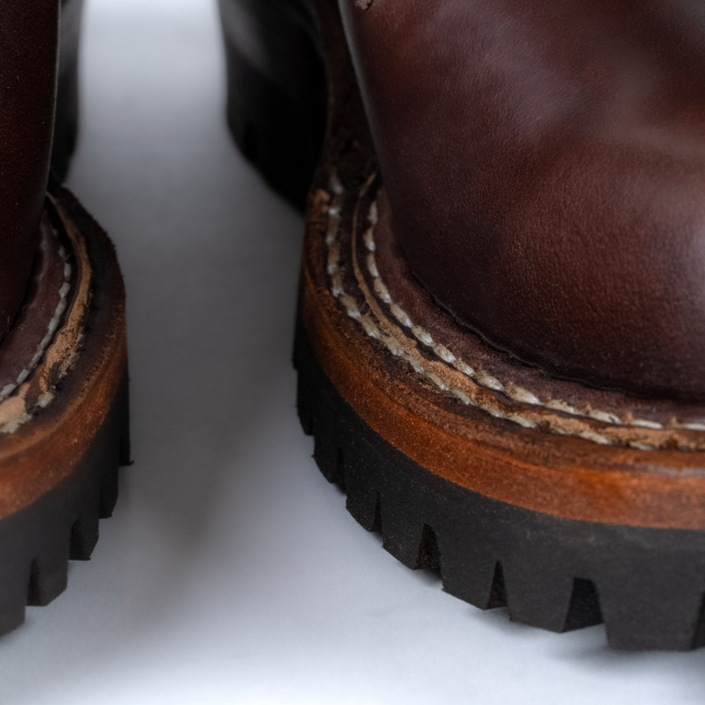 [ホワイツ] WHITE'S BOOTS 375V スモークジャンパー7丈 ブラウン クロムエキセルレザー セミドレス木型