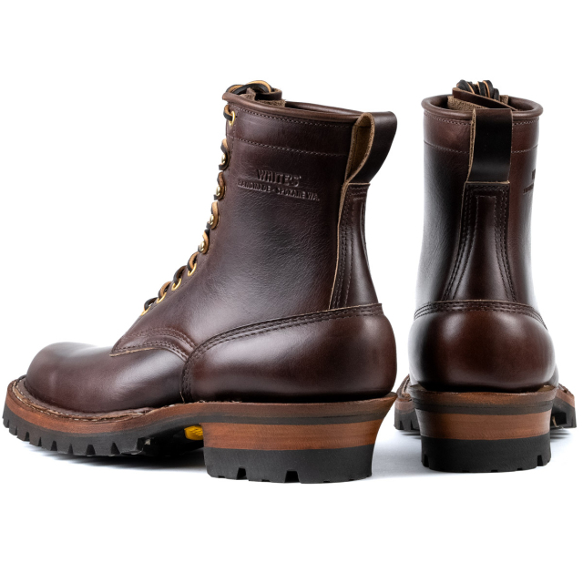 [ホワイツ] WHITE'S BOOTS 375V スモークジャンパー7丈 ブラウン クロムエキセルレザー セミドレス木型