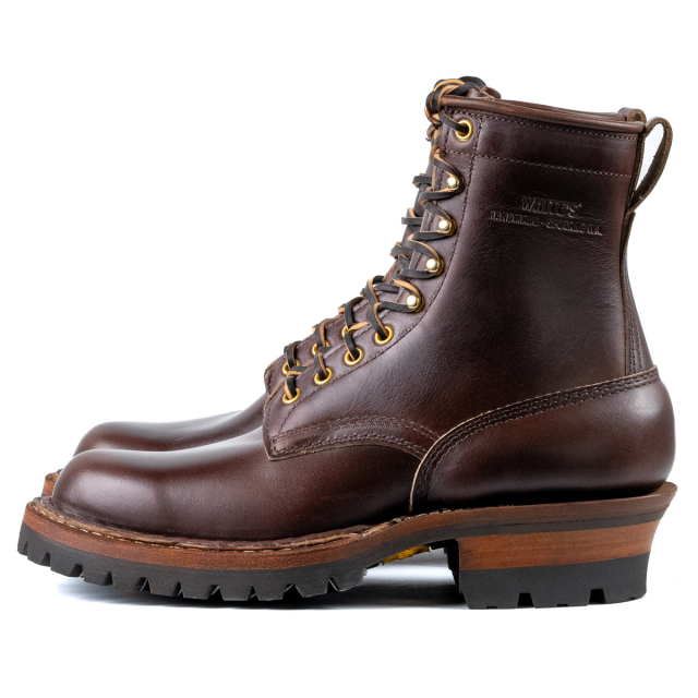 [ホワイツ] WHITE'S BOOTS 375V スモークジャンパー7丈 ブラウン クロムエキセルレザー セミドレス木型