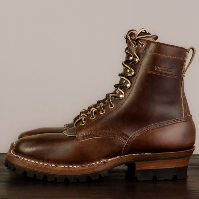 [ホワイツ] WHITE'S BOOTS 375-V スモークジャンパー7インチ丈 クロムエキセルレザー 