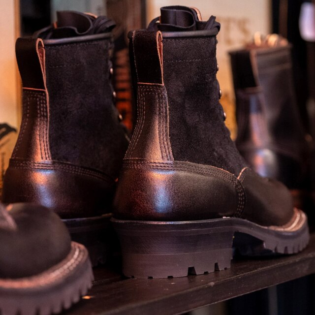 White's Boots Smoke Jumper Brown Wax Flesh x Black Rough Out 7 LTT