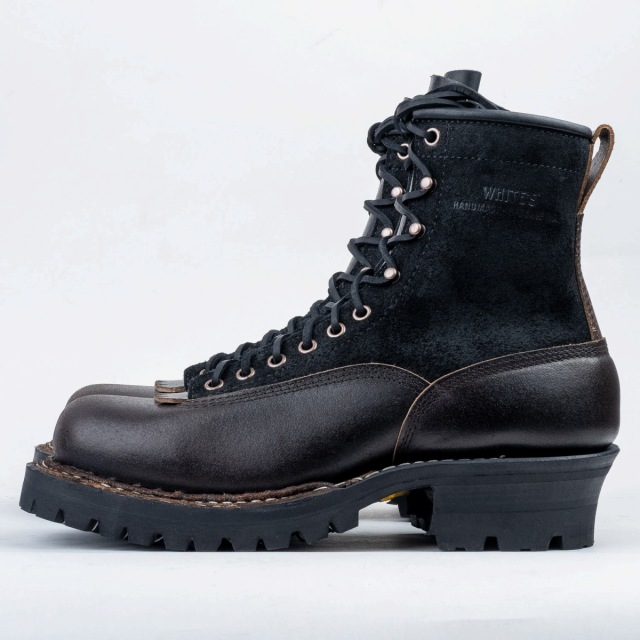 White's Boots Smoke Jumper Brown Wax Flesh x Black Rough Out 7 LTT
