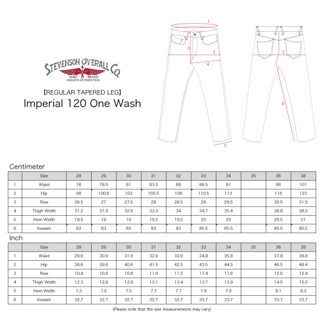Stevenson Overall Co. Imperial - 120 REGULAR TAPERED LEG Black
