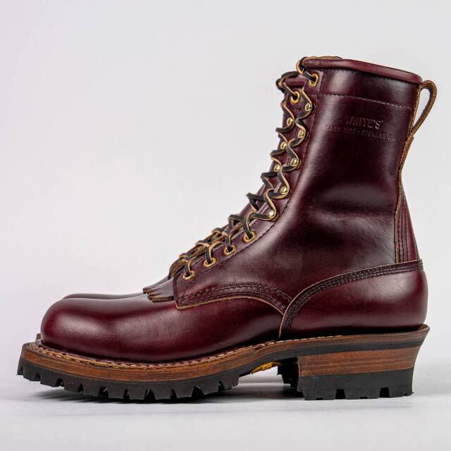 WHITE'S BOOTS 375-V スモークジャンパー 8インチ バーガンディ クロム