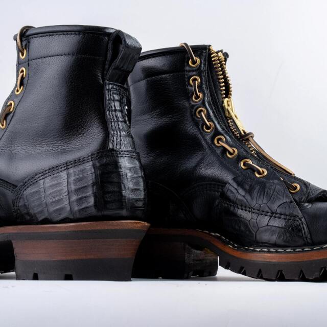 ホワイツブーツ] WHITE'S BOOTS 375 LTT Black Caiman x Calf x