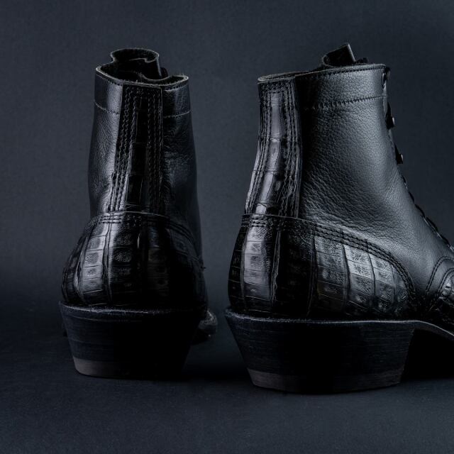 ホワイツブーツ] WHITE'S BOOTS 795L Packer Black Caiman x Buffalo