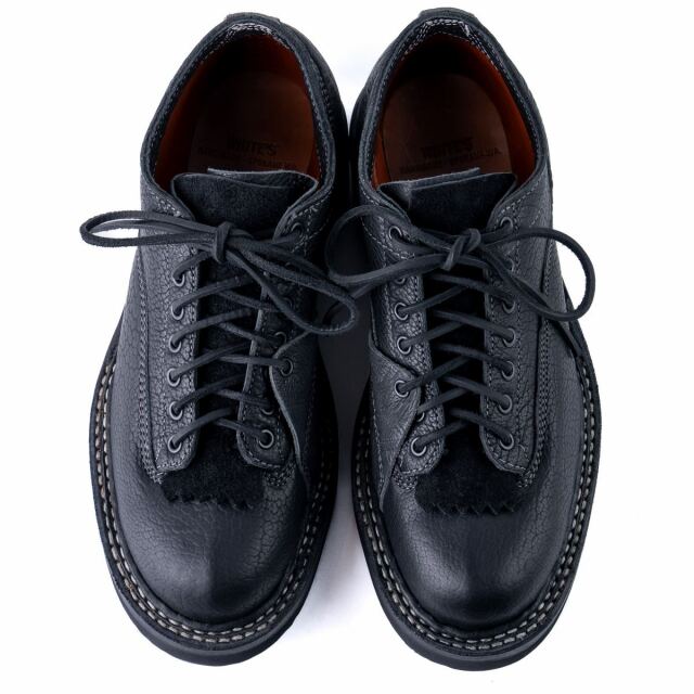 WHITE'S BOOTS 300 OXFORD SHOE C461 Last LTT Black Bison x Oiled Bullhide バイソンレザー