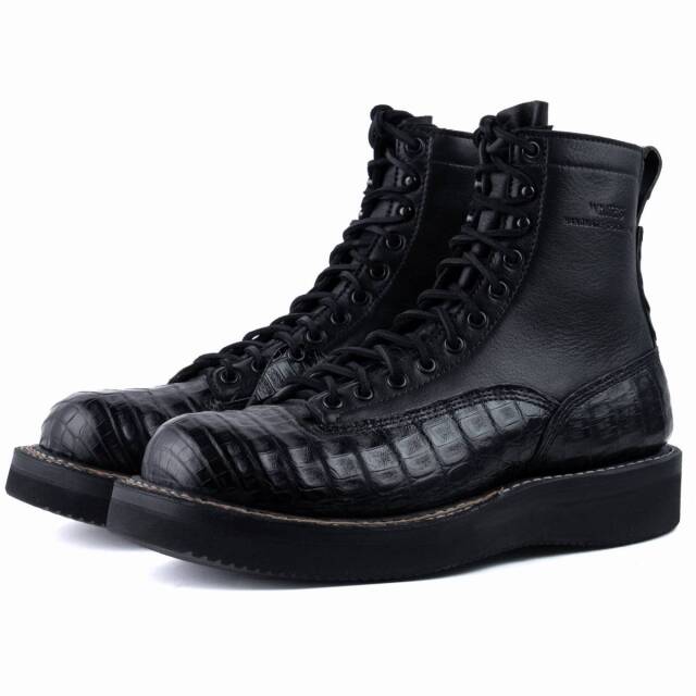 WHITE'S BOOTS 375NW-LTT-CB 4811 Last Black Caiman x Calf ケイマンワニ革
